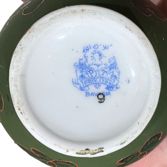 Royal Bayreuth Bavaria Butterfly and Rose 5.5” Bud Vase Flower Vase - Picture 8 of 9